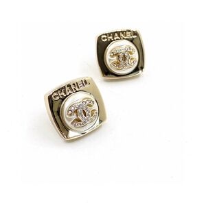 Chanel black leather brooch